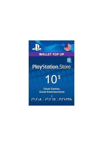 Playstation PSN Card 10 DOLAR(US) United States