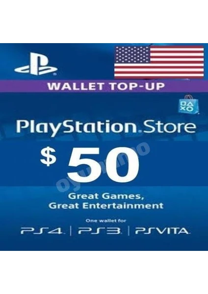 Playstation PSN Card 50 DOLAR(US) United States