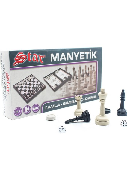 Star Manyetik Satranç Tavla Dama Takımı