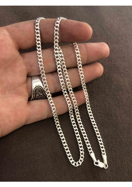 925 Ayar Saf Gümüş Zincir Kolye