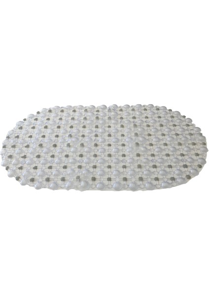 Pvc Banyo Paspası Kabarcıklı Şeffaf Kaymaz Vakumlu 65 x 35 cm