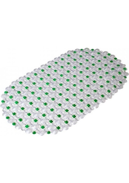 Pvc Banyo Paspası Kabarcıklı Şeffaf Kaymaz Vakumlu 65 x 35 cm