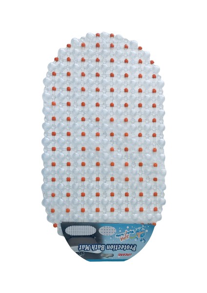 Pvc Banyo Paspası Kabarcıklı Şeffaf Kaymaz Vakumlu 65 x 35 cm fiyatları