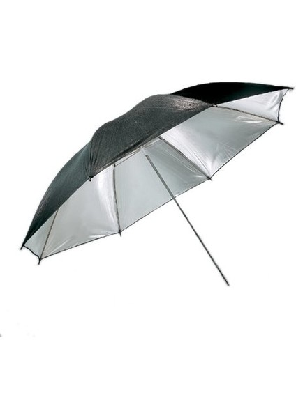 UB-003 Reflektör Şemsiye Siyah & Gümüş 110CM