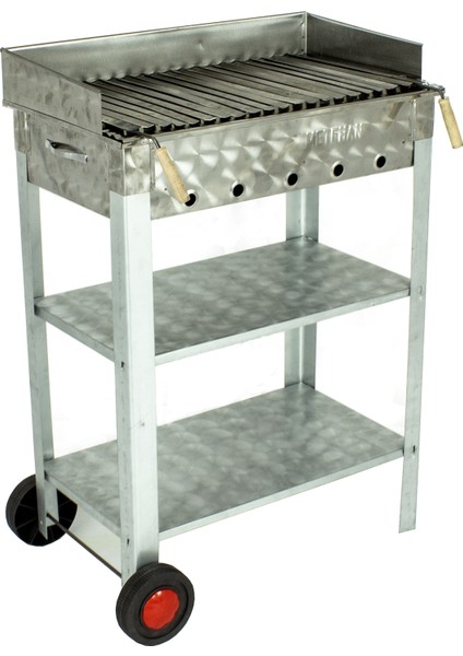 Battal Boy Pervazlı Lama Izgaralı Mangal 2 Tekerlekli 70 x 40 modelleri