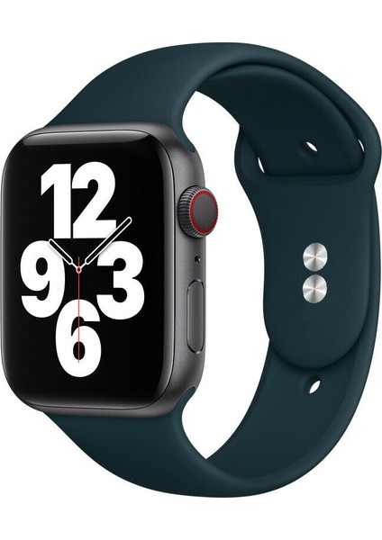 38 mm - 40 mm M/l Apple Watch 3-4-5-6-Se Uyumlu Silikon Kordon Kayış