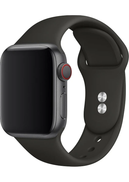 42 mm - 44 mm S/m Apple Watch 3-4-5-6-Se Uyumlu Silikon Kordon Kayış