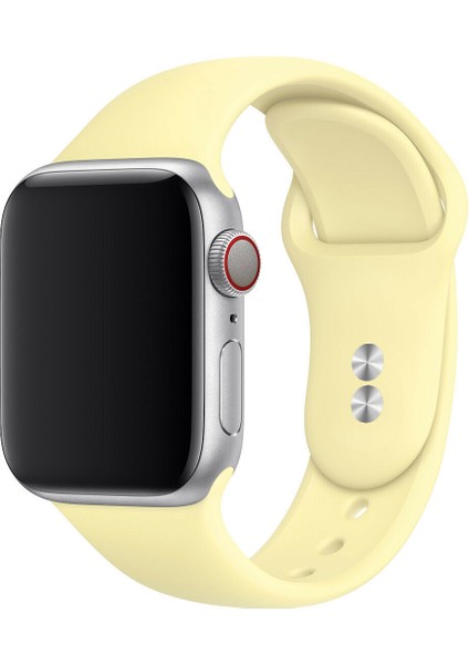 42 mm - 44 mm S/m Apple Watch 3-4-5-6-Se Uyumlu Silikon Kordon Kayış