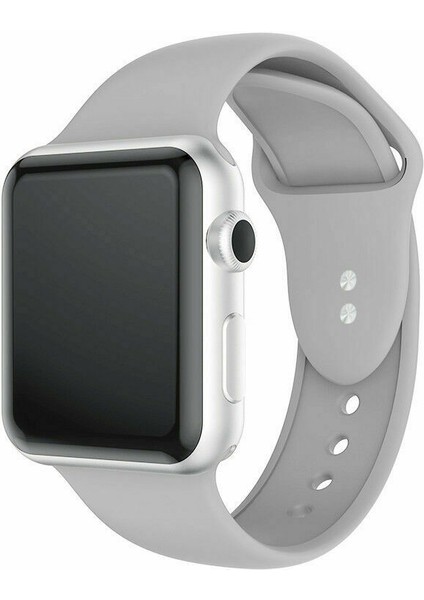 42 mm - 44 mm S/m Apple Watch 3-4-5-6-Se Uyumlu Silikon Kordon Kayış