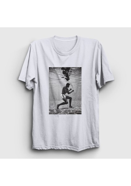 Unisex Beyaz Pool Muhammed Ali T-Shirt