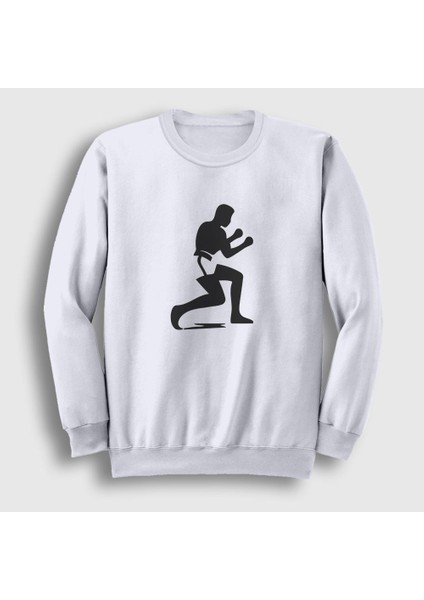 Unisex Beyaz Stance Muhammed Ali Sweatshirt