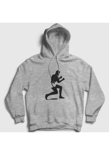 Unisex Gri Stance Muhammed Ali Kapüşonlu Sweatshirt