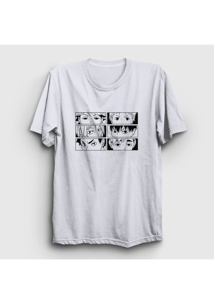 Unisex Beyaz Setters Voleybol Anime Haikyu T-Shirt