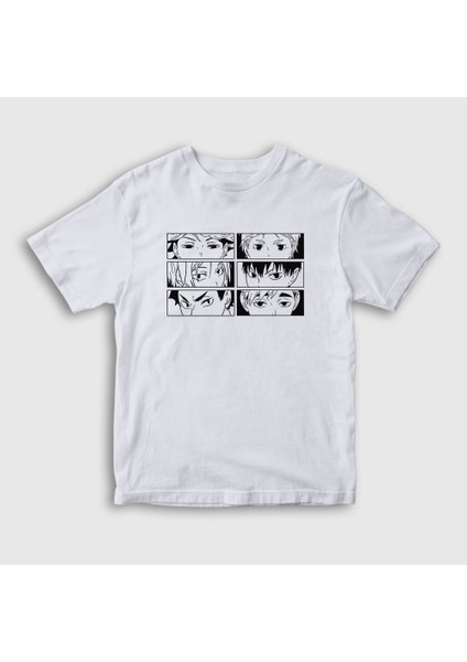 Unisex Çocuk Beyaz Setters Voleybol Anime Haikyu T-Shirt