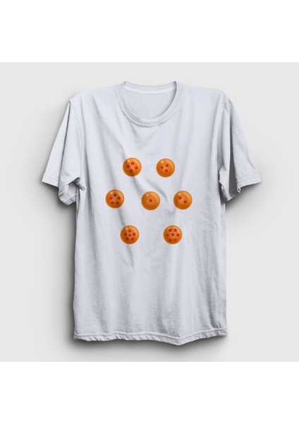 Unisex Beyaz Seven Anime Dragon Ball T-Shirt