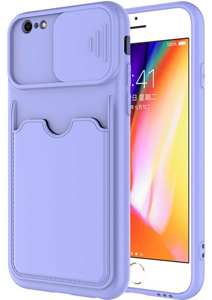 Apple iPhone 6 Kılıf Zore Kartix Kartlık Bölmeli Kılıf