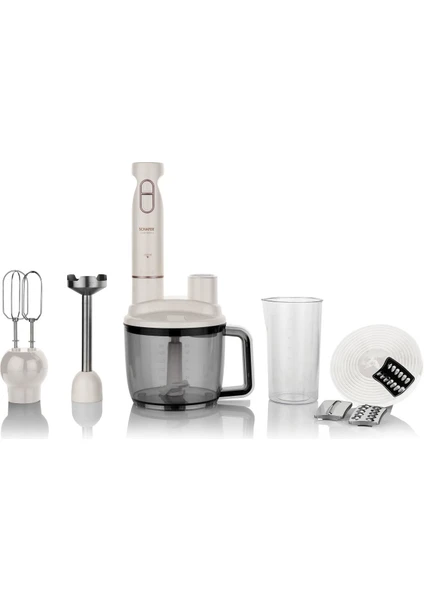 Chef Blend Mega Blender Set - Krem