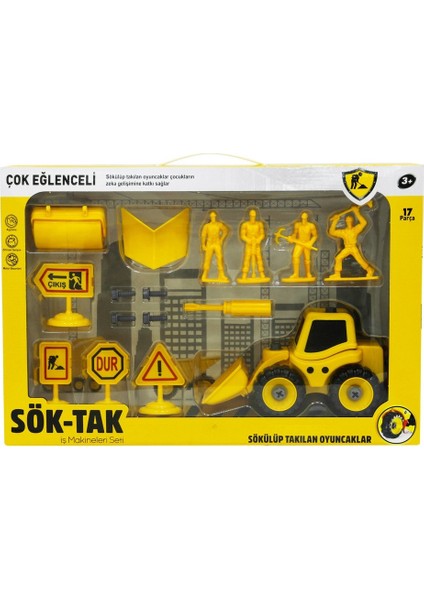 Oyuncak Sök-Tak Dozer Oyun Seti 17 Parça CNM14