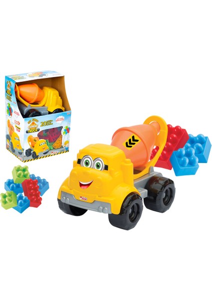 Oyuncak Çimento Kamyonum Bloklu 20 Parça 03497