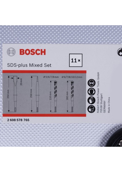 Gbh 2-26 Dre Profesyonel Kırıcı-Delici Matkap 800W + Bosch Sds-Plus Matkap Ucu ve Keski Seti 11'li