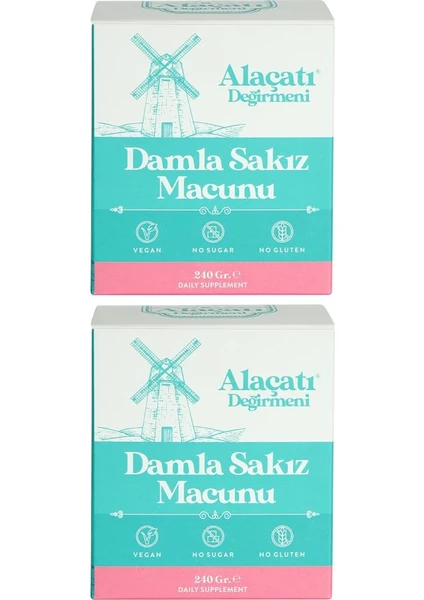 Alaçatı Değirmeni Damla Sakız Macunu 2 x 240 gr 2'li Set