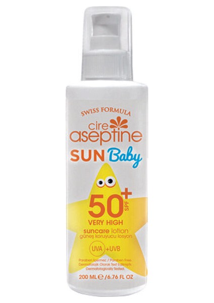 Cire Aseptine Gunes Baby 50SPF 200ML