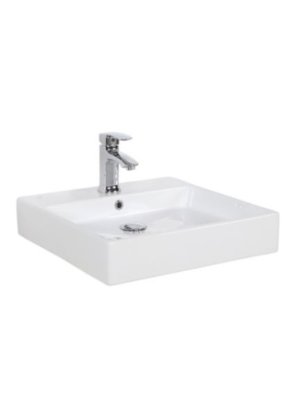 NX255 Next 50X50 cm Setüstü Düz Kare Lavabo