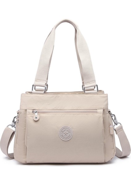 Krinkıl Kumaş Omuz Çantası BC 1125 - Bej