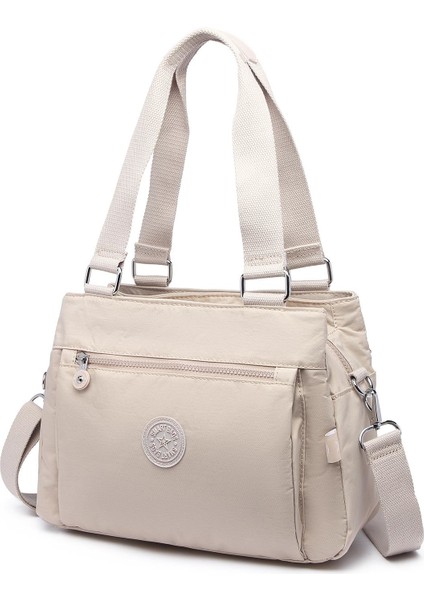 Krinkıl Kumaş Omuz Çantası BC 1125 - Bej fiyatları