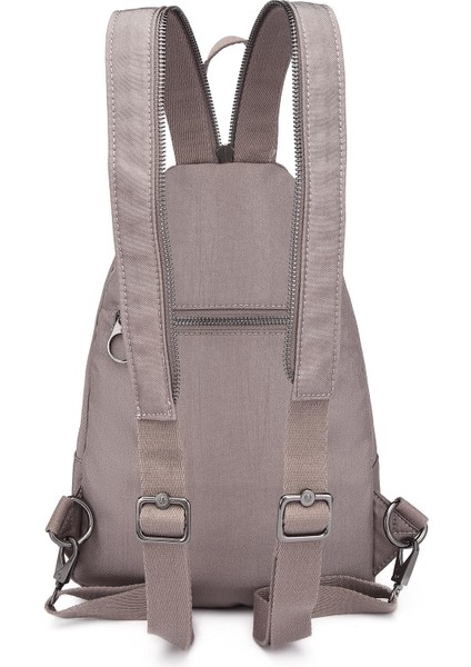 Krinkıl Kumaş Kadın Sırt Ve Göğüs Çantası BC 1237 - Vizon modelleri