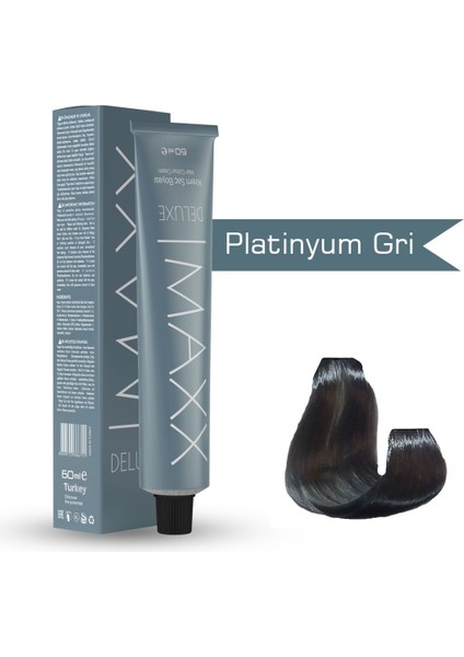 Maxx Deluxe Tüp Boya Platinyum Gri 60 ml