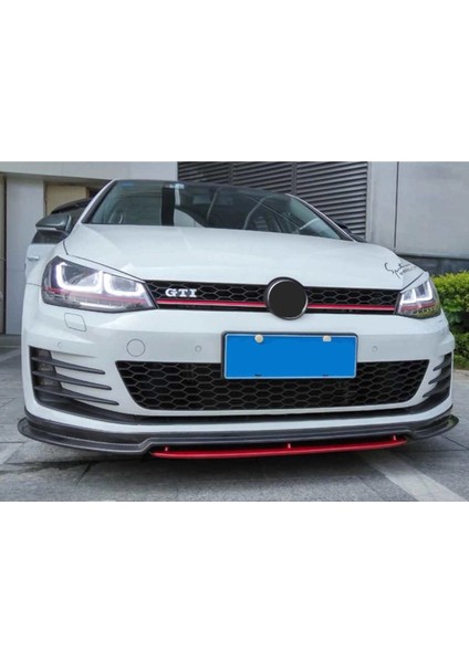 Vw Golf 7 Kırmızılı 4 Parça Ön Lip