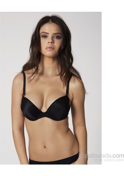 Kadın Siyah Dolgusuz Basic Sütyen 2000
