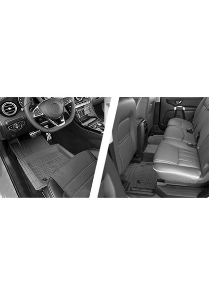 307 Hatchback 2007 3D Havuzlu Pro Siyah Paspas