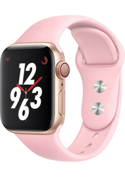 38 mm - 40 mm S/m Apple Watch 3-4-5-6-Se Uyumlu Silikon Kordon Kayış