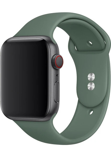 38 mm - 40 mm S/m Apple Watch 3-4-5-6-Se Uyumlu Silikon Kordon Kayış