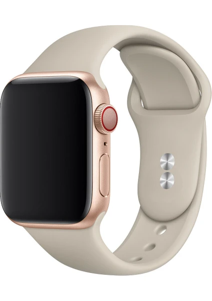 38 mm - 40 mm S/m Apple Watch 3-4-5-6-Se Uyumlu Silikon Kordon Kayış