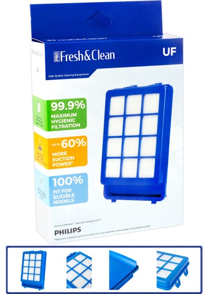 Philips Xb 9185 Marathon Ultimate Uyumlu Ön Filtre