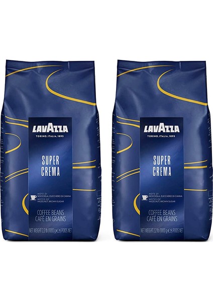 Super Crema Çekirdek Kahve 1 Kgx2 Adet