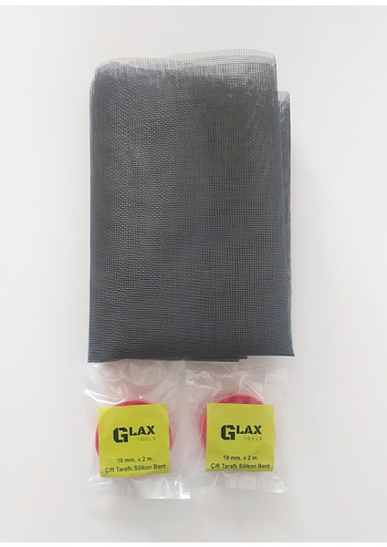 Pratik Fiber Sineklik (100CMX130CM. Fiber Sineklik Tülü + 4 M. Silikon Çift Taraflı Bant)