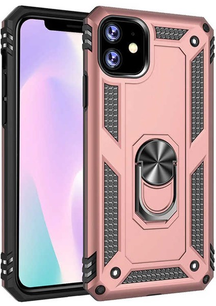 Apple iPhone 11 Kılıf Yüzüklü Zırh Tank Vega