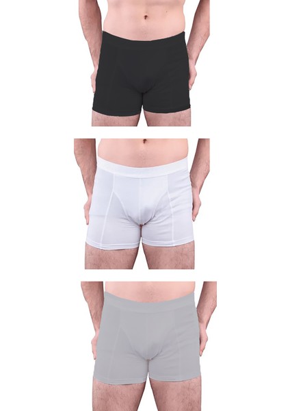 114 Erkek Likralı Boxer 6'lı Paket