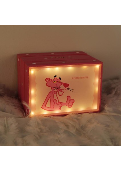 Pembe Panter Masa Lambası Pembe Panter Işıklı Kumbara Seti