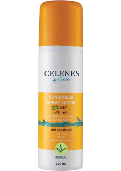 Celenes By Sweden Kids Spf+50 Güneş Koruyucu Losyon Sprey 150 ml