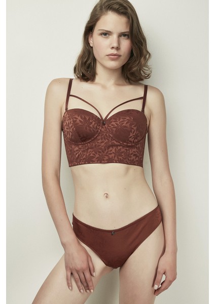 Kahverengi Bloom Colors Bustiyer