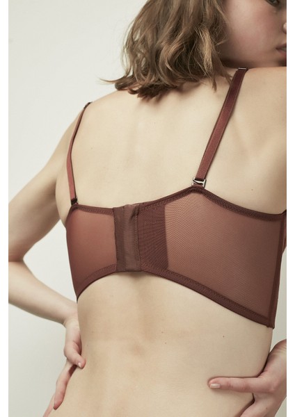 Kahverengi Bloom Colors Bustiyer modelleri