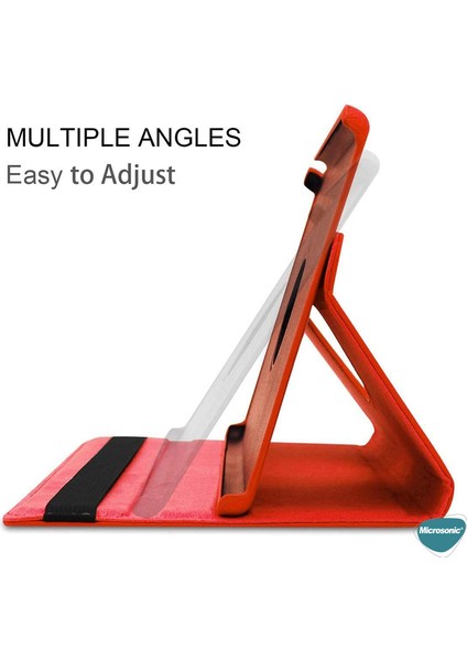 Samsung Galaxy Tab S7 Fe Lte T737 Kılıf 360 Rotating Stand Deri Siyah