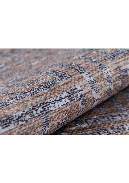 Modern Bronz ve Gri Renk Yıkanabilir Halı HLN1226 indirimleri