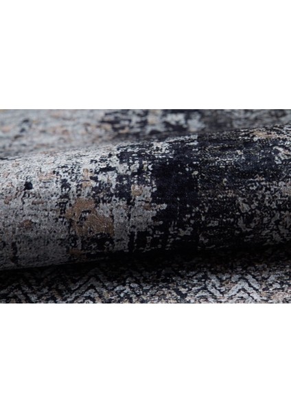 Modern Gri Antrasit Renk Yıkanabilir Halı HLN1158 indirimleri