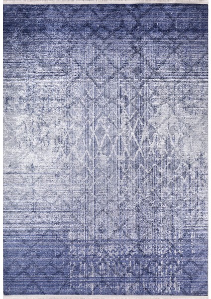 Modern Mavi Renk Yıkanabilir Halı HLN1110 fiyatları